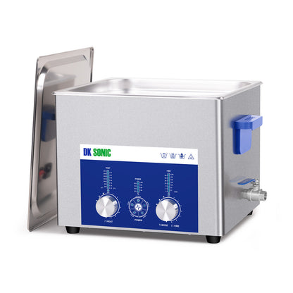 DK SONIC Pulitore ad ultrasuoni 15L 360W, Pulitore carburatori ad ultrasuoni con controllo codificato regolabile in potenza e cinque modalità per parti, circuiti stampati, pulizia motori