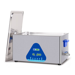 DK SONIC Ultrasonic Cleaner 22L,480W Industrial Ultrasonic Parts Cleaner with Heater&Timer, Digital Control&Basket, Multiple Functions for Motorcycle Engines,Carburetors, Chains
