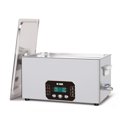 DK SONIC Detergente ad ultrasuoni 22L, 480W Detergente sonico per impieghi gravosi con controllo Smart Touch, cinque modalità per motori di motocicli, carburatori, catene, circuiti stampati (include cestino)