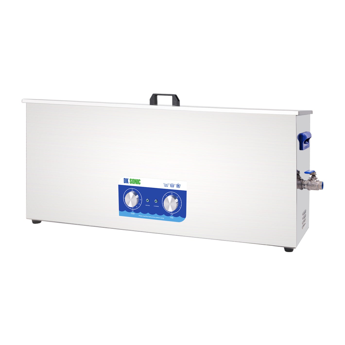 DK SONIC Pulitore a ultrasuoni professionale 30L in acciaio inossidabile, pulitore a ultrasuoni per pistole ad alta resistenza da 720W con riscaldatore e timer, applicabile a fucili, parti di pistole, proiettili, carburatori, catene (cestello incluso)