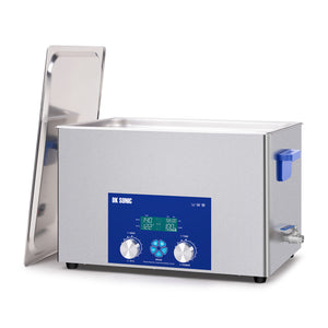 DK SONIC Pulitore a ultrasuoni 30L 600W, Pulitore a ultrasuoni per carburatori con timer meccanico intelligente, riscaldatore e funzione di regolazione della potenza per carburatori, motori di moto, catene