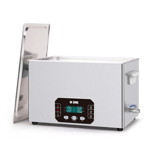 DK SONIC Detergente a ultrasuoni 30L, 600W Detergente sonico per impieghi gravosi con controllo Smart Touch, cinque modalità per motori di motocicli, carburatori, catene, circuiti stampati (include cestino)
