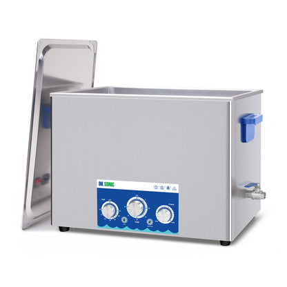 DK SONIC Pulitore ad Ultrasuoni 37L 720W con Funzione di Regolazione Della Potenza, Timer e Riscaldatore per Parti, Schede Elettroniche, Pulizia Catene (Cestello Incluso)