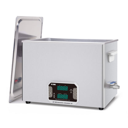 DK SONIC 37L Pulitore ad Ultrasuoni, Pulitore Sonico Touch Control da 720W per Impieghi Gravosi con Timer & Riscaldatore & Cestello. Multi-Applicazione per Motori di Moto, Carburatori, Catene
