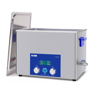 DK SONIC Pulitore Ultrasonico 37L, 720W, Pulitore a Ultrasuoni Commerciale con Timer Meccanico Intelligente, Riscaldamento e Cestello, Molteplici Funzioni per Carburatori, Motori Moto, Catene