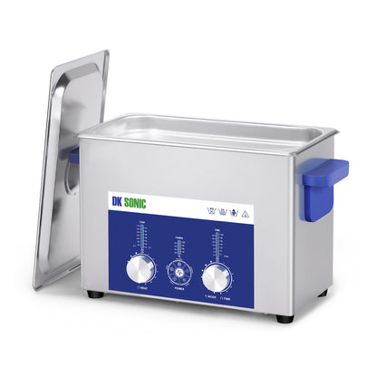 DK SONIC Pulitore ad ultrasuoni 4L 120W, pulitore ad ultrasuoni per gioielli con controllo codificato regolabile e cinque modalità per occhiali, collane, orologi, monete pulizia