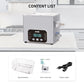 DK SONIC Detergente ad ultrasuoni 10L, 240W Detergente sonico per impieghi gravosi con controllo Smart Touch, cinque modalità per motori di motocicli, carburatori, catene, circuiti stampati (include cestino)