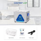 DK SONIC Ultrasonic Cleaner 15L,360W Industrial Ultrasonic Parts Cleaner with Heater&Timer, Digital Control&Basket, Multiple Functions for Motorcycle Engines,Carburetors, Chains