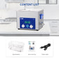 DK SONIC Ultrasonic Cleaner 15L 360W, Ultrasonic Carburetors Cleaner with Intelligent Mechanical Timer, Heater &Power Adjustable Function for Carburettors, Motorbike Engines, Chains