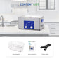 DK SONIC Pulitore ad Ultrasuoni Industriale 22L, Pulitore Sonico Commerciale da 480W con Timer Codificato, Riscaldatore e Cestello, Funzioni Multiple per Motori di Motociclette, Carburatori, Catene