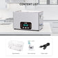 DK SONIC Detergente a ultrasuoni 30L, 600W Detergente sonico per impieghi gravosi con controllo Smart Touch, cinque modalità per motori di motocicli, carburatori, catene, circuiti stampati (include cestino)