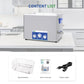 DK SONIC Pulitore ad Ultrasuoni 37L 720W con Funzione di Regolazione Della Potenza, Timer e Riscaldatore per Parti, Schede Elettroniche, Pulizia Catene (Cestello Incluso)