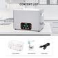 DK SONIC Detergente a ultrasuoni 37L, 720W Detergente sonico per impieghi gravosi con controllo Smart Touch, cinque modalità per motori di moto, carburatori, catene, circuiti stampati (include cestino)