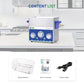 DK SONIC Pulitore industriale ad ultrasuoni 3L 120W, pulitore ad ultrasuoni per gioielli con funzione di regolazione della potenza, timer e riscaldatore per monete, occhiali, collane, pulizia degli orologi (include cestino)
