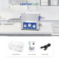 DK SONIC pulitore industriale ad ultrasuoni 6L 180W, pulitore ad ultrasuoni carburatori con funzione regolabile di potenza, timer e riscaldatore per parti, circuito stampato, catene di pulizia (include cestino)