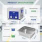 DK SONIC Industrial Ultrasonic Cleaner 15L,360W Commercial Sonic Cleaner with Encoded Timer,Heater&Basket, Multiple Functions for Carburetors, Motorcycle Engines, Chains