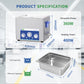 DK SONIC pulitore industriale ad ultrasuoni 15L 360W, pulitore di carburatori ad ultrasuoni con funzione regolabile di potenza, timer e riscaldatore per parti, circuito stampato, catene di pulizia (include cestino)