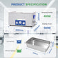 DK SONIC Industrial Ultrasonic Cleaner 22L 480W,Ultrasonic Carburetors Cleaner with Power Adjustable Function, Timer and Heater for Parts,Circuit Board,Chains Cleaning(Include Basket)