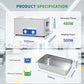 DK SONIC Pulitore ad Ultrasuoni,22L 480W Pulitore ad Ultrasuoni con Riscaldatore e Timer Meccanico, Pulitore ad Ultrasuoni per Carburatori per la Pulizia di Pistole, Motori, Catene (Cestello Incluso)