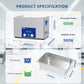 DK SONIC Pulitore a ultrasuoni 30L 600W, Pulitore a ultrasuoni per carburatori con timer meccanico intelligente, riscaldatore e funzione di regolazione della potenza per carburatori, motori di moto, catene