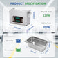DK SONIC 4L Touch Control Pulitore ad Ultrasuoni, 120W Precisione Pulitore ad Ultrasuoni Gioielli con Timer & Riscaldamento & Cestino, Multi-Applicazione per Occhiali, Catene, Orologi