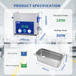 DK SONIC Pulitore a ultrasuoni 6L 180W, Pulitore a ultrasuoni per carburatori con timer meccanico intelligente, riscaldatore e funzione di regolazione della potenza per carburatori, motori di moto, catene