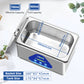 DK SONIC Pulitore ad Ultrasuoni, Dispositivo Professionale da 35W 900ML per la Pulizia ad Ultrasuoni di Orologi, Occhiali, Collane, Monete, Rasoi, Gioielli (Cesti Inclusi)